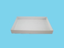 Drip tray  HDPE 124x84x15cm (natural/white)