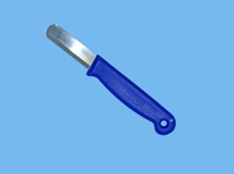 Knife steel strip blue – rounded blade 50 mm