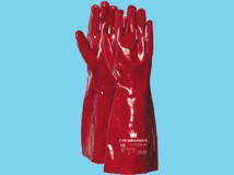 Gloves PVC - red 35 cm  cat.2
