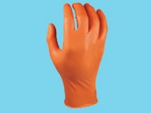 Glove M-Safe 246OR Nitril Grippaz orange S