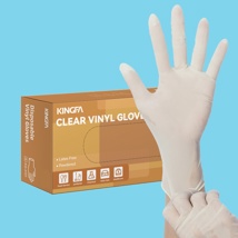 Gloves vinyl powdered L (100pcs)