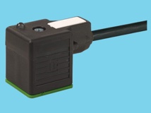 Magnetic valve plug cap GR.30 24VAC 3,0m zenerd+ led 2P+2A