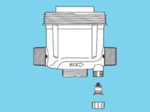 Equiped pump body sub assy with diffuser + vacuum breaker -