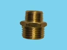 Reduction nipple brass 1/2" - 3/8" out-out