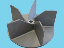 Impellor for leaf vacuum sweeper