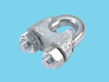Galvanised wire rope clip 3mm DIN741, 100 pieces