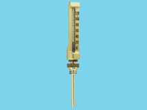 Fluid thermometer 0-120°C protection insert 180⁰ angle