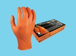 Glove M-Safe 246OR nitrile Grippaz orange