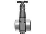 DIL 200 slide valve (stainless steel)
