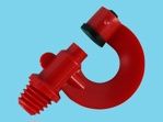 Nylon Watering Nozzle Red whitworth 3/8"