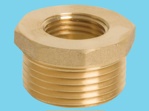 Reduction ring brass   1/2"internal threadx3/4"external thre
