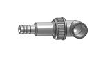 Drain valve+knee 5/4"+spring