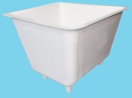 Polyester container 1000L square 120x120x100cm on legs