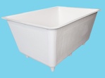 Polyester container 1100L 120x162x80cm on legs