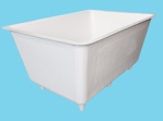 Polyester container 1100L 130x100x115cm on legs