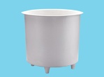 Polyester container 100L round Ø53x69cm heigh - on legs