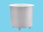 Polyester container 2200L round Ø195x91cm heigh - on legs