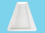 Polyester drip tray 300x30x5cm with drain 3cm