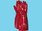 Gloves PVC - red 35 cm  cat.2
