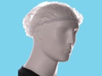 Haircap PP white 100 wokkel 52cm