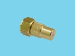 Adjustable spray nozzle 1,7 mm G1/4" Brass Viton