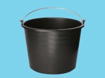 Construction Bucket 12 liters black
