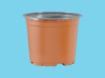 Teku pot VCG 10 Circular terracotta/grey 2550 box