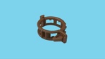 Clip 22 mm certified components terracotta