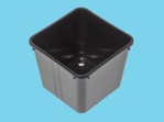 4.7 litre square pot standard black