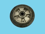 Wheel 200x50mm alu/rub for MetoTrans (axle 25)
