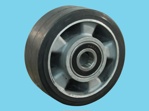 Wheel alu/rub 125x50mm (axle 20)
