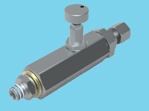 2-Way flow control valve 1/4" pressure comprimised
