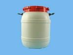 Barrel 26L with red lid
