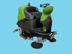 Ride on scrubber CT160-BT75R Sweep 36v 4900m2/h