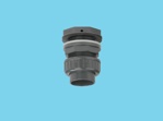 Tank connector + union 63mm x 2 3/4"