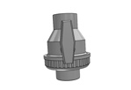 Pvc ball valve type: eil 63x63mm viton ® dn50