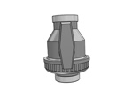 Pvc ball valve type: eid 1 1/2"x1 1/2" dn40