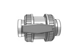 Pvc ball valve type: dil 1 1/4" x 1 1/4" dn32