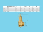 Flamco Prescor S700 safety valve 3 Bar 1,1/4"